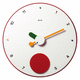 orologio contemporaneo / a muro / analogico / per ufficio