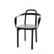 sedia contemporanea / da interno / in rovere / in pelle
