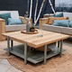 tavolino basso contemporaneo / in frassino / con supporto in legno laccato / quadrato