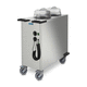 carrello portastoviglie / per ristorante / riscaldato / in acciaio inox
