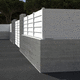 recinzione a lamelle / residenziale / in PVC / dritta