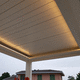 copertura per pergola scorrevole / con protezione solare / in alluminio / per uso residenziale
