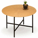 tavolino basso contemporaneo / in legno / in metallo / con supporto in metallo