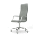 sedia da ufficio contemporanea / da interno / in pelle / con supporto in metallo