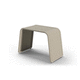 tavolo d'appoggio design minimalista / in alluminio / in schiuma di poliuretano / in corda