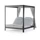 dormeuse contemporanea / in tessuto / in alluminio / con supporto in alluminio