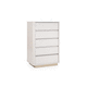 cassettiera contemporanea / in legno laccato / beige