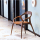 sedia contemporanea / da interno / in tessuto / in pelle