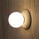 applique contemporanea / da interno / in ottone / in vetro
