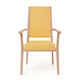 sedia contemporanea / da interno / in tessuto / in pelle