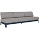 divano moderno / grigio / in tessuto / con supporto in alluminio