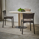 sedia contemporanea / da interno / in pelle / con supporto in frassino