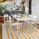 tavolo contemporaneo / in legno laccato / in melaminico / con supporto in legno