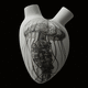 vaso contemporaneo / in porcellana / fatto a mano / contract