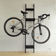 rastrelliera per biciclette a muro / in acciaio termolaccato / design originale / orizzontale