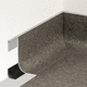 profilo in PVC / di colmo / a sezione rettangolare / per muro