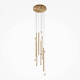 lampadario contemporaneo / in acrilico / in alluminio / a cascata
