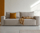 divano letto / contemporaneo / in tessuto / con braccioli