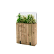 fioriera in legno / rettangolare / modulabile / con frangivento