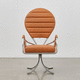 sedia contemporanea / da interno / in tessuto / in pelle