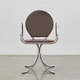 sedia contemporanea / da interno / in tessuto / in pelle