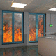 pannello in vetro in borosilicato / di protezione contro gli incendi / laminato / float