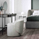 pouf contemporaneo / in tessuto / rettangolare / grigio