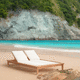 lettino prendisole contemporaneo / in Batyline® / in Sunbrella® / in Textilene®