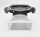 downlight da incasso / LED / quadrato / da interno