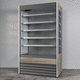 vetrina refrigerata con scaffali / per negozio / in metallo / in alluminio