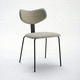 sedia contemporanea / da interno / in tessuto / con supporto in metallo verniciato