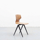 sedia contemporanea / da interno / in legno compensato / con supporto in acciaio laccato