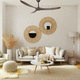 ventilatore da soffitto residenziale / da interno / in ABS / marrone
