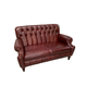 divano chesterfield / in pelle / in pelle di pecora / marrone