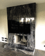 rivestimento per camini contemporaneo / in marmo / grigio