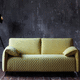 divano letto / contemporaneo / in tessuto / con braccioli