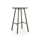 tavolo alto contemporaneo / in alluminio / con supporto in alluminio / rotondo