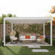 pergola addossata / autoportante / in alluminio estruso / a lamelle orientabili