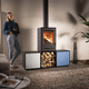 stufa a legna / 5 kW...10 kW / 0 - 5 kW / multicombustibile