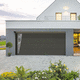 porta sezionale per garage / in alluminio / manuale / interruttore di ponte termico