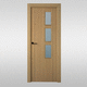 porta da interno / in rovere / battente / contemporanea