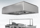 cappa da soffitto / per cucina professionale / con condotto / telecomandata