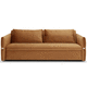 divano letto / contemporaneo / in legno / con braccioli
