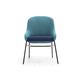 sedia visitatore contemporanea / da interno / in tessuto / con supporto in metallo