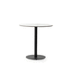 tavolo da pranzo da esterno / design minimalista / in metallo / con supporto in metallo