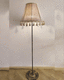 lampada da terra / in metallo / in tessuto / contemporanea