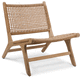 chauffeuse contemporanea / in fibra sintetica / in teak / impermeabile