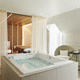 vasca da bagno ad isola / ad uso professionale / medica / in composito