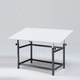 tavolo da disegno contemporaneo / in legno / con supporto in acciaio / rettangolare