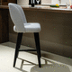 sedia alta contemporanea / da interno / in tessuto / con poggiapiedi